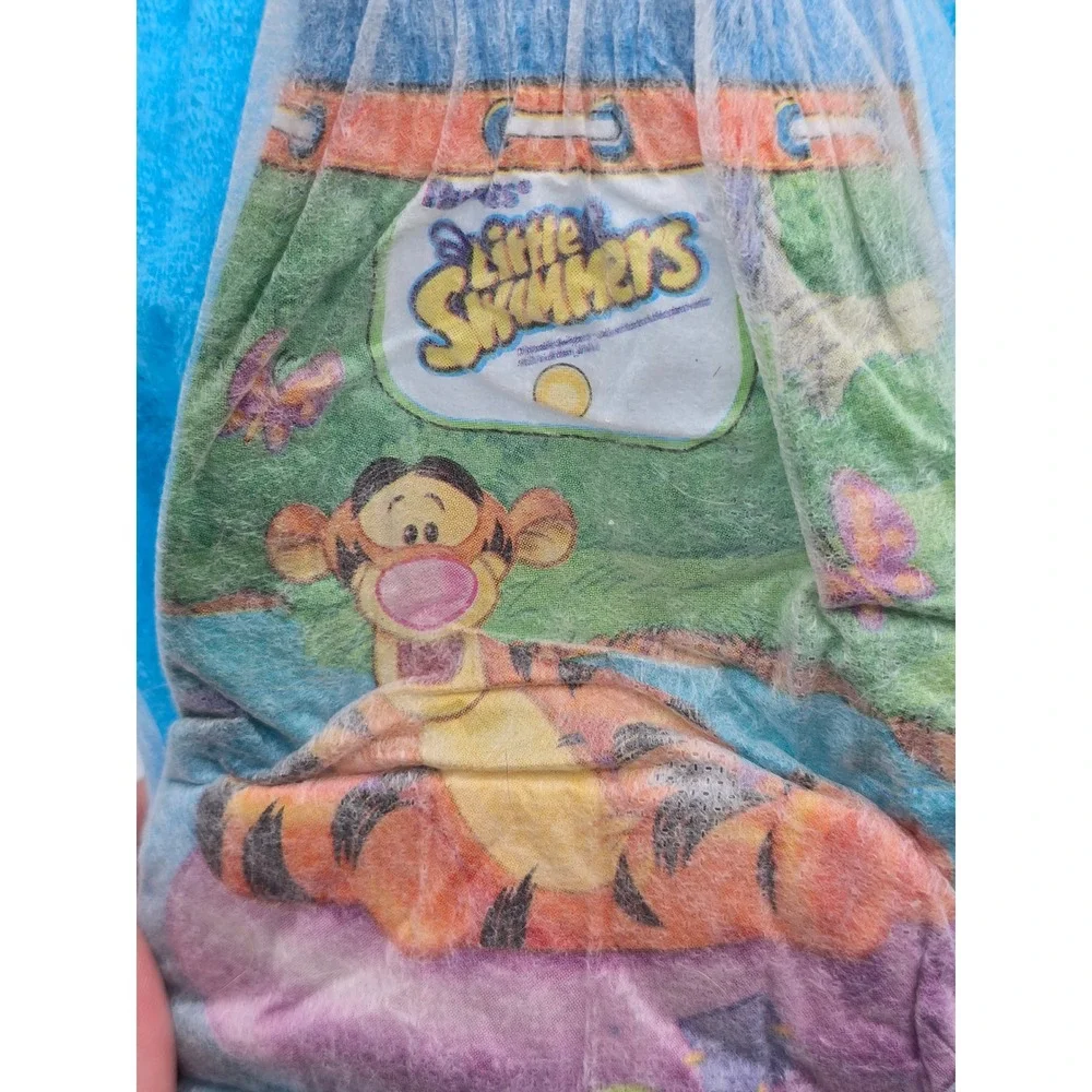 Y2K Huggies Little Swimmers Baby Size S Winnie The Pooh Tigger Swim Diaper